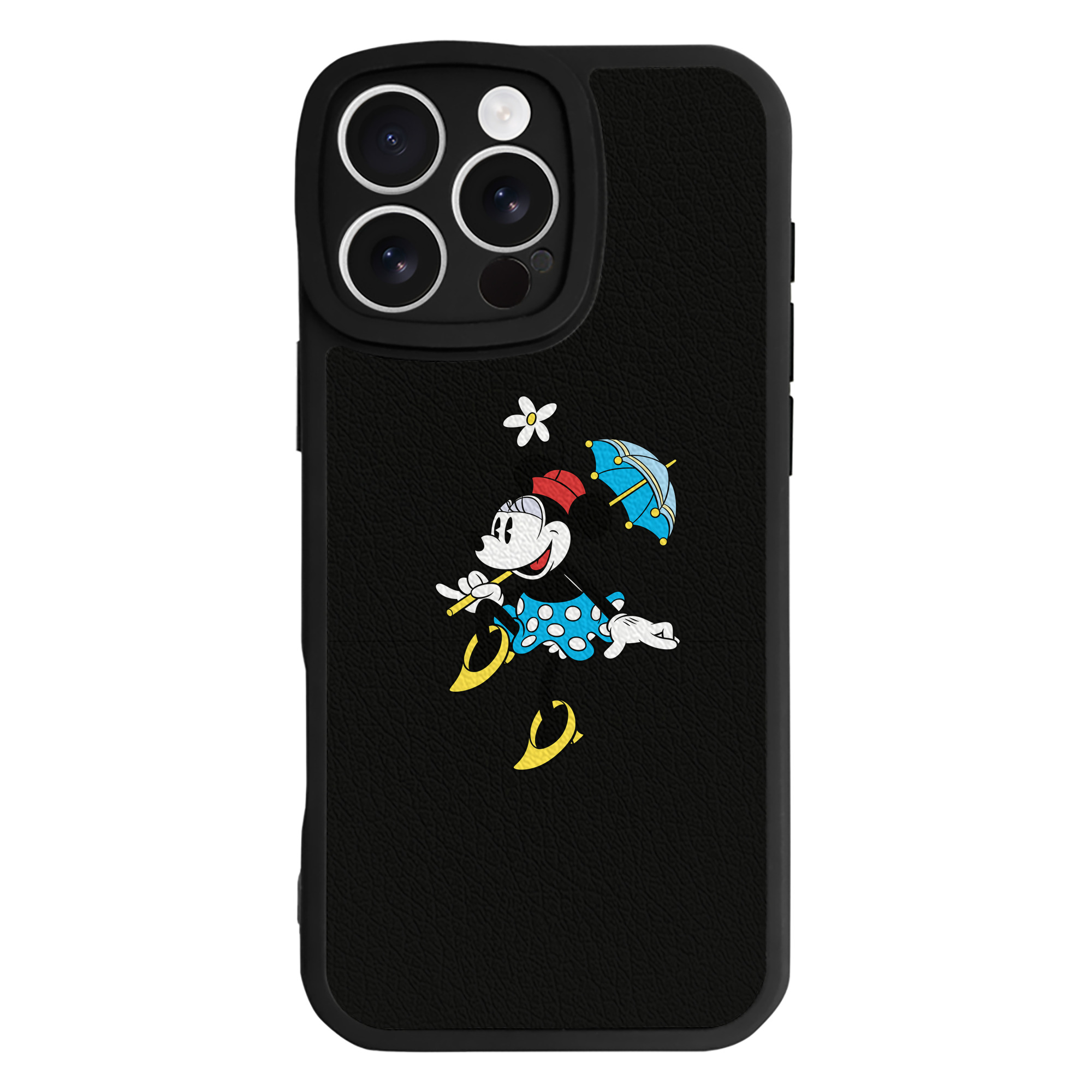 （画像用） ミッキーマウス Mickey Mouse 【iPhone 16シリーズ対応】シリコンスマホケース（レザー調） 材質：シリコン